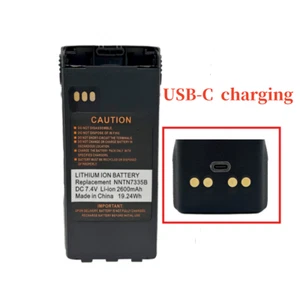 Akumulator litowo-jonowy USB-C pasuje do radia dwukierunkowego XTS1500 XTS2500 2600mAh - Zdjęcie 1 z 5