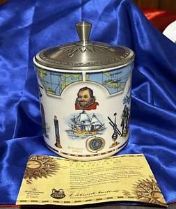 Lebkuchen Schmidt Edition 2006 - Seltmann Weiden Porzellan Deko Dose Zinndeckel - Bild 1 von 19