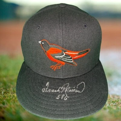 Frank Robinson Autographed Baltimore Orioles New Era Baseball Cap (PSA) - Image 1 of 4