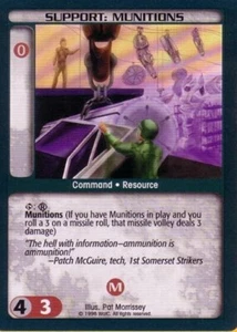 4x  Support: Munitions (B) Ungraded Commander's Edition - Battletech - Picture 1 of 1