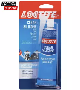 Silicone Waterproof Multipurpose Adhesive Sealant 2.7 oz. Clear Tube (each) NEW - Picture 1 of 12