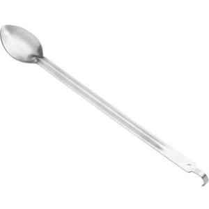 BHKS-21 BEER BREWING Spoon SOLID STAINLESS STEEL HEAVY DUTY with Hook 21-Inch - Picture 1 of 3