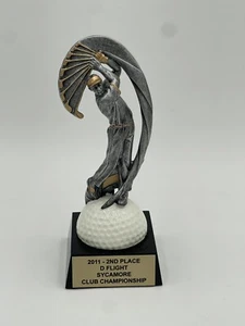 2011 D Flight Sycamore Club Championship Resin Golf Trophy, Statue - Picture 1 of 4