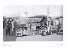Prohibition Captured Contraband Whiskey Marfa Texas Postcard Circa 1919