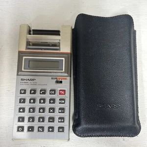 Vtg SHARP EL-8180 ELSI MATE Handheld Electronic Printing Calculator - Picture 1 of 6