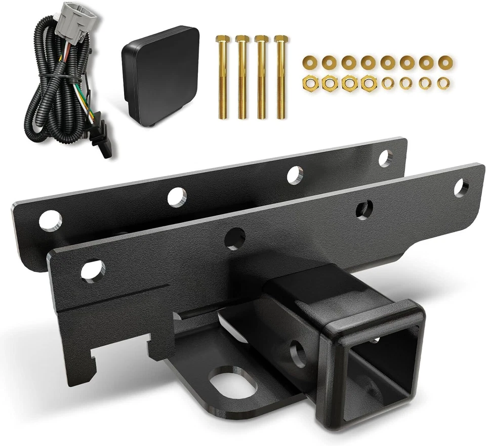 Tow Hitch Trailer Kit for  2007-2018 Jeep Wrangler JK JKU ( 2 &4 doors ) + Cover - Image 1 of 4