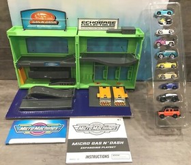 Micro Machines Gas N Dash Expanding Playset with 10 Exclusive Vehicles Loose