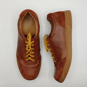 Vionic mens 7 Brok Brown Suede Leather Fashion Sneakers - Picture 1 of 9
