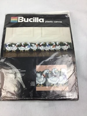 Bucilla plastic Canvas Gaggle Of Geese Draftstop/ Wall Hanging Sz 5X34 5998 - Image 1 of 4