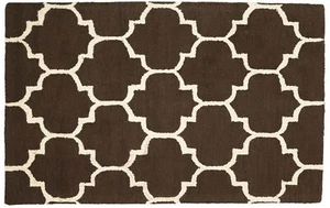 Teppich Marokkanische Design 120x180 160x230 Braun Ornamente Handarbeit Handtuft - Picture 1 of 21