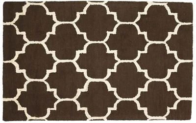 Teppich Marokkanische Design 120x180 160x230 Braun Ornamente Handarbeit Handtuft - Bild 1 von 4