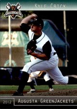 2012 Augusta GreenJackets Grandstand #11 Kyle Crick Sherman Texas Baseball Card