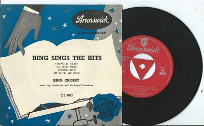 Bing Crosby:EP:Bing Sings The Hits- 4 Tracks:UK Brunswick:1953 - Image 1 of 2