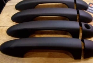 Matt Black door handle covers to fit Hilux 2016 - 2020 new shape ABS plas - Picture 1 of 5