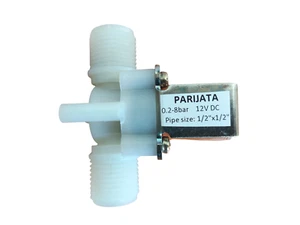Water solenoid valve 12V DC (½"x ½"), Normally closed type electric valve - Picture 1 of 5