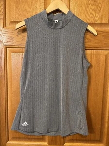 CK7 Adidas Golf Top Essential Primegreen Stehkragen schwarz weiß Damen Medium - Bild 1 von 4