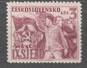 CZECHOSLOVAKIA 1949 SC#384 **MNH 3k st., IX Meeting of the Party CSR. - Picture 1 of 1