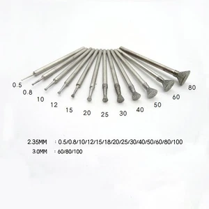 Engraving Carve for Dremel Rotary ToolDiamond Burr Drill Bit 0.5-10mm Grinding - Picture 1 of 12