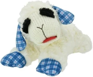 Multipet Plush Lamb Chop Hanukkah Blue Plaid Menorah Holiday Dog Toy - Picture 1 of 1
