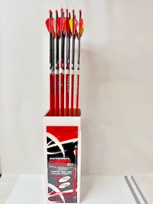 *LOTE de 36*Carbon Express Máxima Red SD Tri-spine Red Zone .350 *Nuevo Foto 1 de 4