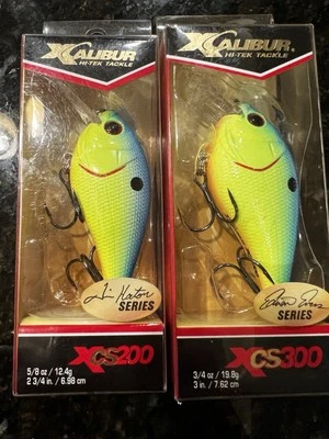 Lot Of 2 XCalibur XCS200 & XCS300 Crankbait Discontinued Oxbow Rare Tim Horton - Image 1 of 2