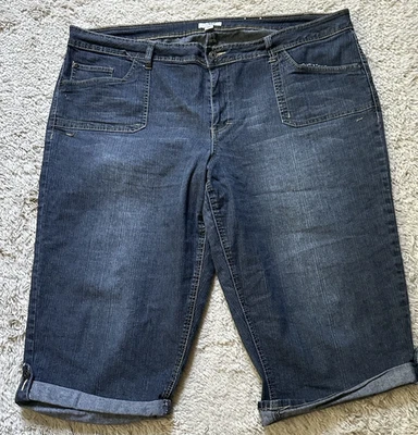 Pantalones de mujer CATO talla grande 22W azul Demin crop carpi, elásticos cómodos Foto 1 de 4