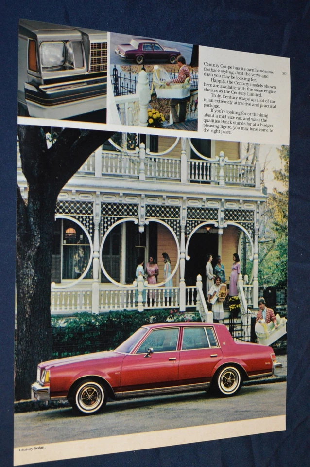 Buick Century 1980 sedán original concesionario anuncio impreso anuncio 80 Foto 1 de 1