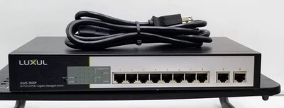 Conmutador administrado Luxul 10 puertos 8 PoE+ Gigabit XMS-1010P Foto 1 de 4