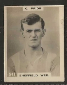 PINNACE FOOTBALL-PINNACE BACK-#0911- SHEFFIELD WED. - G. PRIOR - Picture 1 of 2