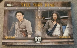 2017 The Walking Dead Season 6 Ties That Bind - Maggie Greene & Glenn Rhee #F-2 - Picture 1 of 2
