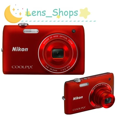 Nikon COOLPIX S4100 Digital Camera 14.0 MP 5X Optical Zoom Auto Focus Red - Image 1 of 4