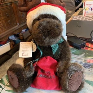 Boyd’s Bears “Father Kissmoose” #917280 Moose Stuffed Animal Christmas NWT - Picture 1 of 11
