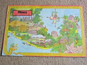 Poster ~ México ~Major Archaeological Sites ~2 sided ~ 18" x 26" ~ Laminated ~PO - Picture 1 of 4