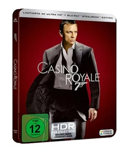 JAMES BOND 007 - CASINO ROYALE - 4K UHD + BLU-RAY STEELBOOK DEUTSCH - NEU + OVP - Bild 1 von 2