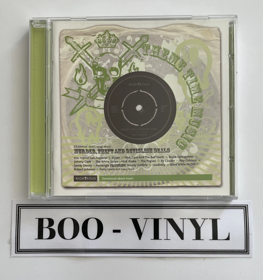 Theme Time Music Murder, Theft and Devilish Deals Folk Blues Cd Album NM / Ex - Изображение 1 из 4