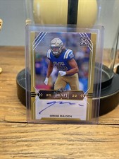 2022 Leaf Draft #BA-GD2 Greg Dulcich Rookie Autograph GOLD