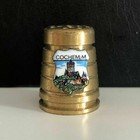 Vintage Cochem Germany Gold Brass Collectable Souvenir Thimble