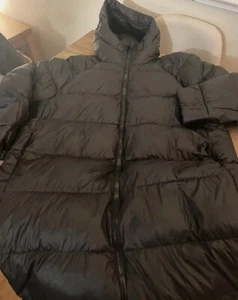 Ladies Black H&M Feather Down Coat Size M - Picture 1 of 4