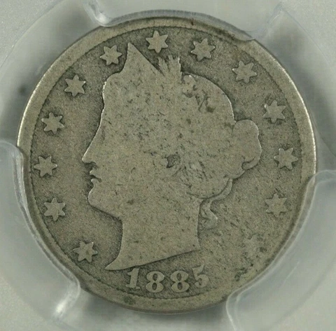 1885 5 Cent Liberty. PCGS G04 Cover