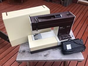 Vintage Pfaff Tipmatic 1035 Sewing Machine With Case Working West Germany Rare