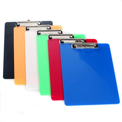 TUKA-I-AKUT 6er Klemmbrett A4 Schreibbrett Clipboard Unterbrett Schreibblock 6 Farbe TKD8022