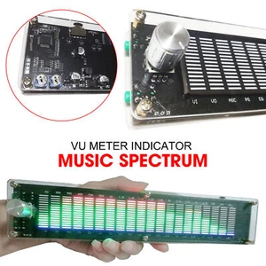 NEW VU Music Spectrum LED Level Display Amplifier Meter Indicator Desktop Decor - Picture 1 of 15