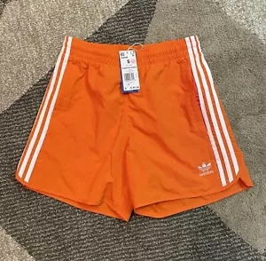 Nuevo con etiquetas Pantalones Cortos Adidas Originales Sprinter 3 Rayas Trifolio Para Hombre Talla S Naranja - Imagen 1 de 4