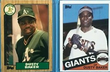 DUSTY BAKER CARDS Your Pick 1973 1974 1978 1982 1983 1984 1985-93 Topps Tiffany