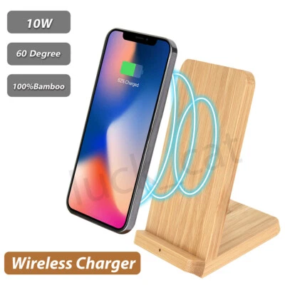 Cargador rápido inalámbrico soporte de carga base soporte de carga para teléfono para iPhone Samsung Foto 1 de 4