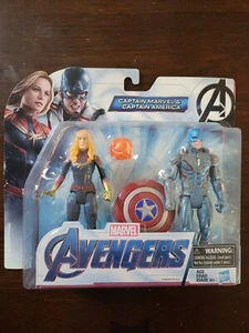 CAPTAIN MARVEL & CAPTAIN AMERICA MARVEL AVENGERS 6" SET 2 ACTIONFIGUREN NEU - Bild 1 von 7