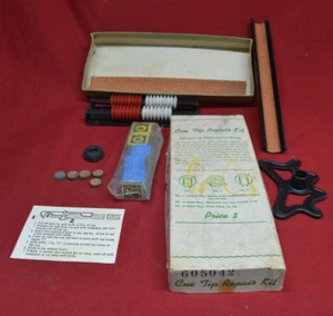VINTAGE Mr. Billard-Queue-Spitze Reparatursatz für Re-Kipphinweise. * FEHLENDE TEILE - Bild 1 von 6