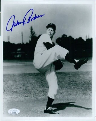Johnny Podres Brooklyn Dodgers Signed 8x10 Glossy Photo JSA Authenticated - Image 1 of 2