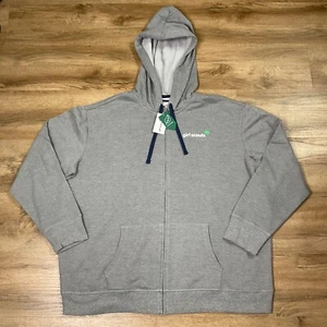 Girl Scout Gr. L Unisex Sweatshirt Jacke Reißverschluss Kapuze grau blau Relaxed Fit - Bild 1 von 10