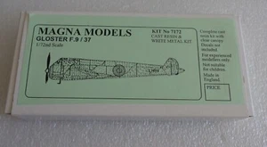 MAGNA MODELS GLOSTER F.9/37 RESIN AIRPLANE MODEL KIT 1:72 No.7172 - Picture 1 of 3